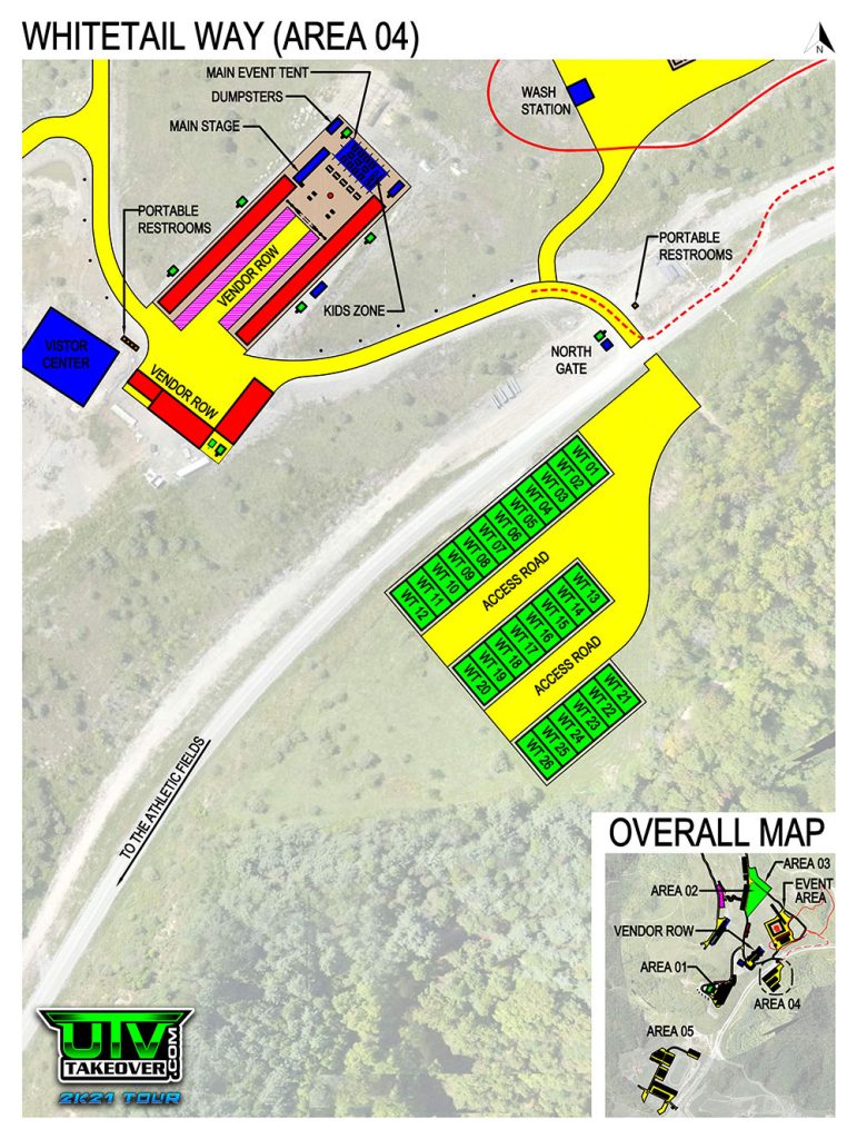 UTV Takeover Grundy, VA Whitetail Way Campground Map
