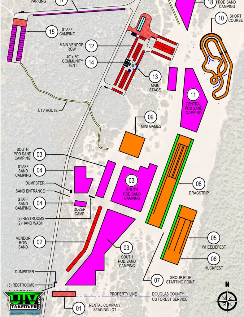 South Pod Sand Camping UTV Takeover